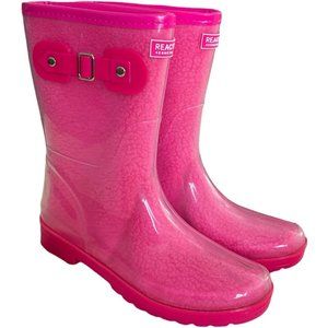 NWTWomen’s Rain boots REACTION KENNET COLE  Rain Buckle Ombre Glossy Pink Size 9